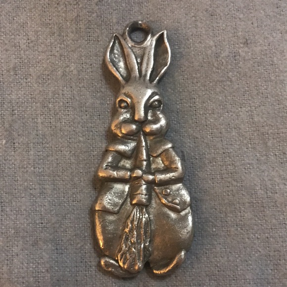 VINTAGE Pewter Jack Rabbit Keychain - Picture 10 of 11